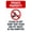 Warning Sign 4, variant on Do Not Catch Children At Slide Bottom Sign 8"x12" - Metal Security Decor for Home Business Yard Garden Office Street Road
