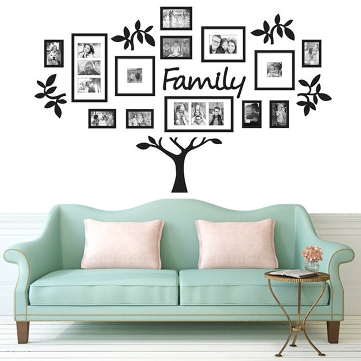 DIY Family Photo Frame Tree Wall Decals Family Tree Collage Wall