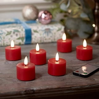  Da by Flameless Candles,Battery Candles,LED Candles Real Wax(Rose).  : Tools & Home Improvement