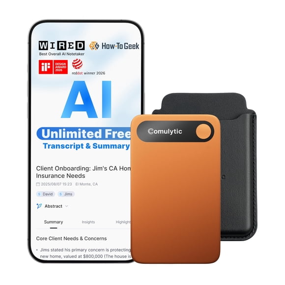 Grabadora de voz Comulytic Note Pro 64 GB con transcripción por IA