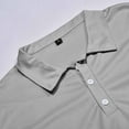 thumbnail image 4 of Ketyyh-chn99 Polo Shirts for Mens Golf Polo Shirts Men's And Big Men's Shirts Long Sleeve Tops for Men Collared Pullover Polo Shirts Grey,XL, 4 of 5