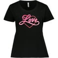 thumbnail image 3 of Inktastic Love in Red and Pink with Heart Women's Plus Size T-Shirt, 3 of 5