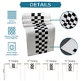 thumbnail image 7 of Table Runner Dresser Scarves 36 Inch Long, Rural Black and White Buffalo Lattice Checked Linen Dining Table Runners Gingham Tabletop Scarf for Wedding Holiday Party Kitchen, 7 of 7