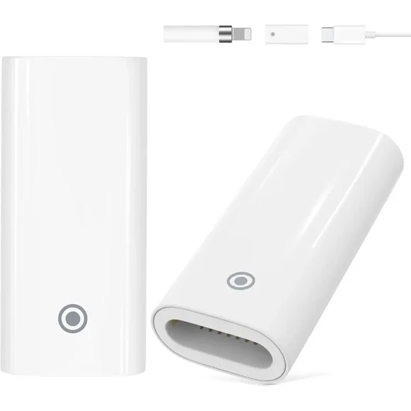 2-Pack USB C to iPencil 1st Gen Adapter, USB-C Charging Adapter Compatible with Apple Pencil 1st Generation, USB-C Female to Female Charger Connector for iPad 10th Generation, White