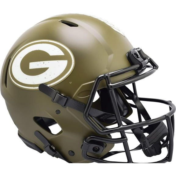 Riddell Green Bay Packers 2022 Salute To Service Alternate Speed Authentic Helmet