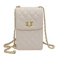 thumbnail image 1 of Bolso bandolera Blanco Simple, bolso de hombro para niña, mini bolso para teléfono móvil con cadena a la moda, 1 of 6