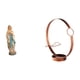 thumbnail image 1 of Figura De La Virgen María En Resina, Escultura De Jesús Para Escritorio Con Organizador De Botellas De Vino De Metal De Hierro, Ideal Para La Oficina O El Coche., 1 of 8