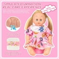 thumbnail image 6 of Baby Doll Stroller Toys Set with 14" Baby Doll, 22 Pcs Baby Doll Accessories, Pretend Play Toys for Toddlers Girls 3-6 Years, 6 of 8