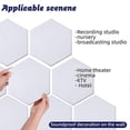 thumbnail image 2 of 18 Pack Self-Adhesive Acoustic Panels Soundproof Wall Panels 12X10X0.4Inch Acoustic Treatment Panel, 2 of 5