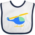 thumbnail image 3 of Inktastic Blue Helicopter Boys or Girls Baby Bib, 3 of 4