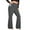 Dark Gray, variant on Women's Casual Slim-Fit High-Waisted Pants Solid-Color Yoga Pants with Pockets for Workouts and Everyday Comfort,Black,3XL