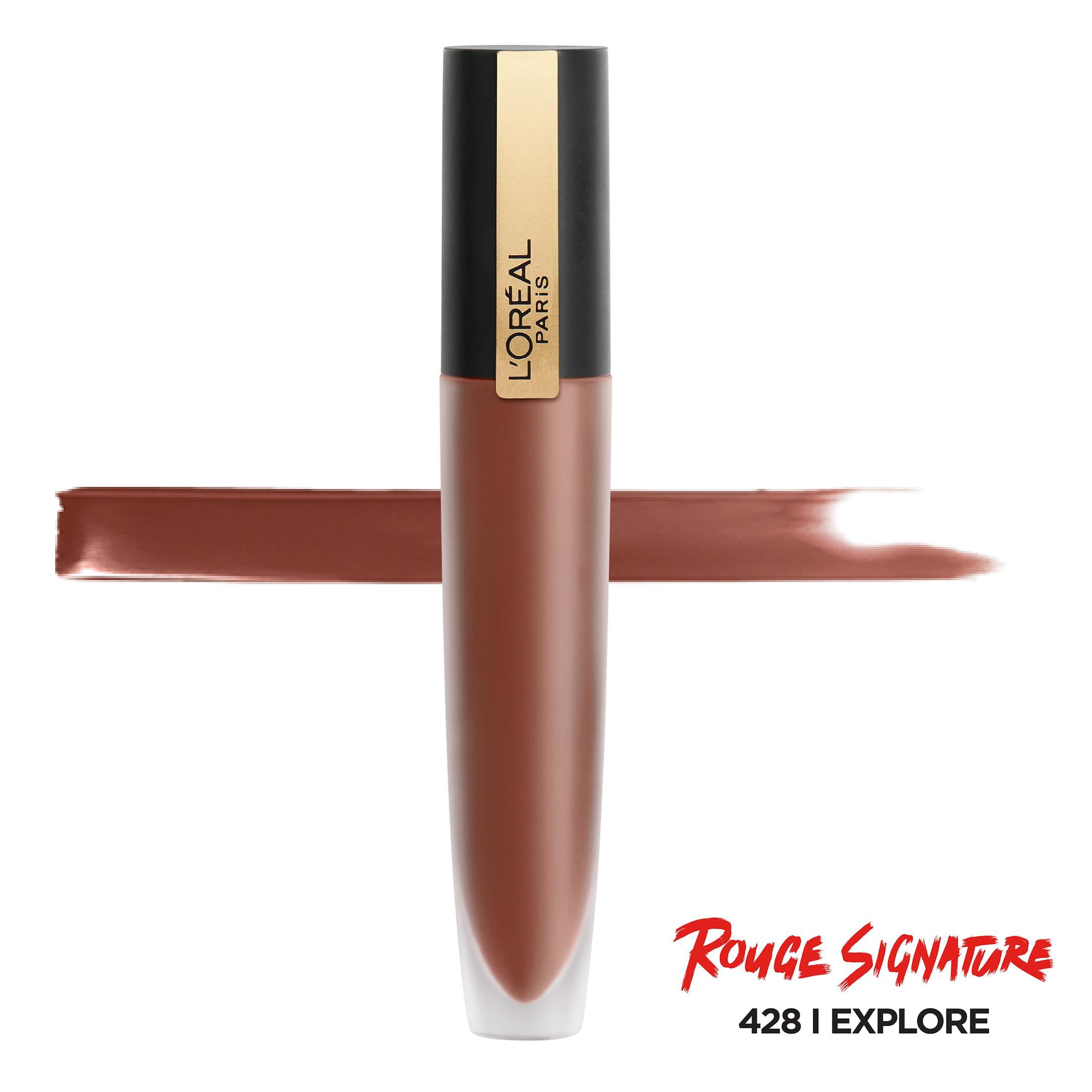 L'Oreal Paris Rouge Signature Lightweight Matte Lip Stain, High Pigment, I Explore, 0.23 oz.