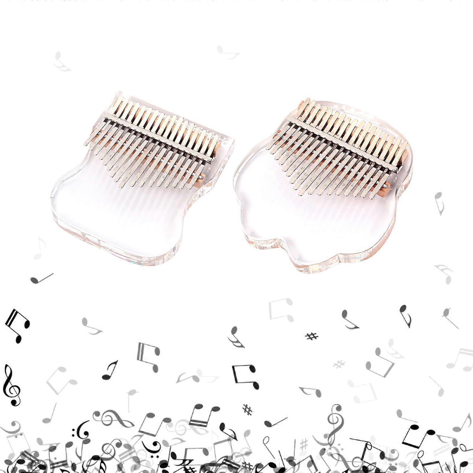 Cloud Shape  Professional 17 Keys Thumb Piano Transparent Acrylic Finger Piano Gift For Adult Kids Beginners