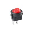 thumbnail image 1 of 10Pcs Small Size Round Rocker Switch LED Illuminated Car board Boat Van KCD-15 15mm 2/3PIN I/O Button Power Switches ,Easy to Install, 1 of 5