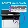 thumbnail image 2 of Kyocera ECOSYS MA4000wifx A4 Monochrome B/W Laser Multi-Function Laser Printer - 42 ppm, Copy, Print, Scan, Fax, Duplex, Network, 1200 DPI, 2 GB Memory, 300 Sheets Capacity, 2 of 6