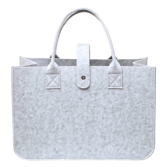 Modern Felt Bag Roomy Interior Foldable Storage Bags Casual Handbag Structured Design Work Commute Essential Storage