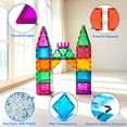 thumbnail image 3 of Bmag Bloques de Construcción de Azulejos Magnéticos para Niños Pequeños Bloques de Construcción Imán 3D con 1 Coche STEM Bloques de Construcción de Aprendizaje Educativo para Niños Apilamiento de Jugu, 3 of 5