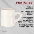 thumbnail image 2 of Diner Mugs 11 oz. Set of 12, Bulk Pack - Perfect for Tea, Espresso, Cappuccino, Hot Cocoa - Milky White, 2 of 5