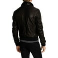 thumbnail image 2 of Men Slim Fit Biker Motorcycle Lambskin Leather Jacket Coat Outwear Jackets A173, 2 of 3