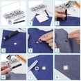 thumbnail image 4 of Eigraketly Juego de 100 unidades de lona para ropa, surtido de ojales de 14mm, tienda de campaña portátil de repuesto, ojal de cobre, artesanía Herramientas y ferretería, 4 of 6