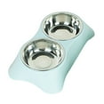 thumbnail image 1 of Cuenco para perros y gatos, cuenco integrado para beber comida para gatos, cuenco para perros y gatos, alimentación de mascotas de acero inoxidable, 1 of 5