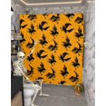thumbnail image 5 of Halloween Raven Orange Shower Curtain Set ，Waterproof Fabric Shower Curtains Shower Curtains for Bathroom,Bathroom Decor 54x"78", 5 of 6