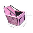 thumbnail image 3 of Bolsa De Asiento Para Perros Bolsa de asiento de coche plegable gato perro asiento elevador hamaca cojín Pet Protector (rosa), 3 of 5