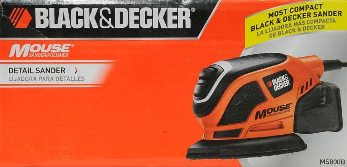 Black & Decker Mouse Sander/Polisher Kit MS500K w Case & Tons of