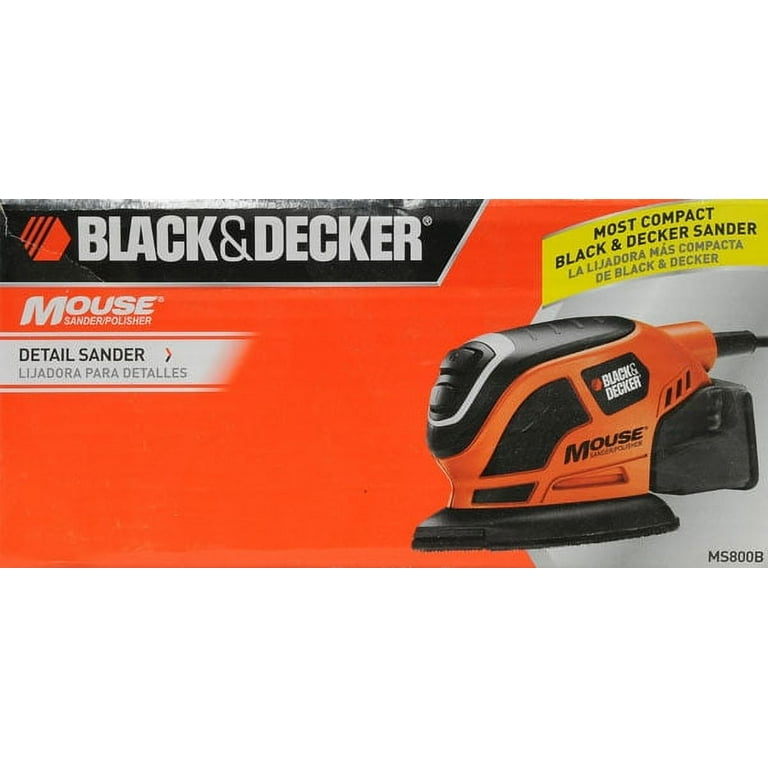 Black & Decker Mouse Sander/Polisher Kit MS500K w Case & Tons of