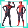 thumbnail image 2 of Ropa de Cosplay de Spiderman para adultos y niños, traje de batalla de película, No Way Home, negro, dorado, Web Shooter, medias elásticas, nueva Fivean unisex, 2 of 2