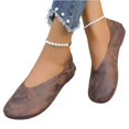 thumbnail image 5 of HTHLVMD Womens Soft Suede Ballet Flats, Closed Toe Slip-On Shoes, Flat Shoes for Women Slip On Comfortable Walking Ballerina Shoes Ladies Cute Ballet Flats Pumps Low Wedge Dolly Shoes, Brown 8, 5 of 5