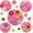 daisy flower, variant on 5Pcs Flower Silicone Candy Mold, Mini Fondant Chocolate Molds Small Rose Flower Resin Soap Ice Cube Wax Melt baking Mold for Cake Cupcake Decorationg (pink)