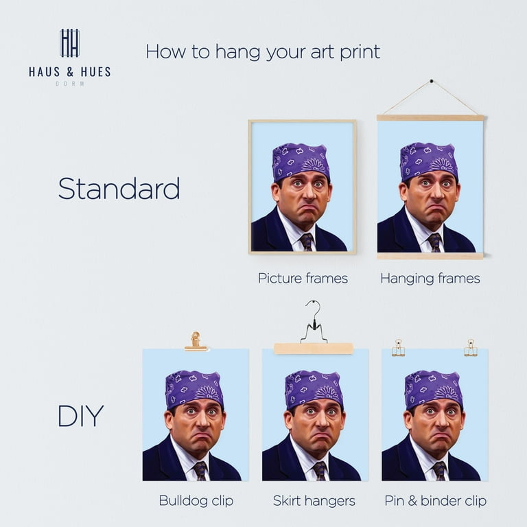 Haus and Hues Michael Scott The Office Poster - The Office Merchandise Wall  Art Poster Prison Mike The Office Meme Poster