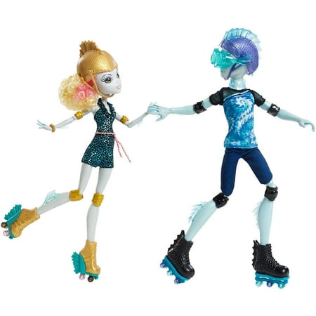 Monster High Lagoona Blue and Gil Weber Wheel Love, Doll 2-Pack CJC47