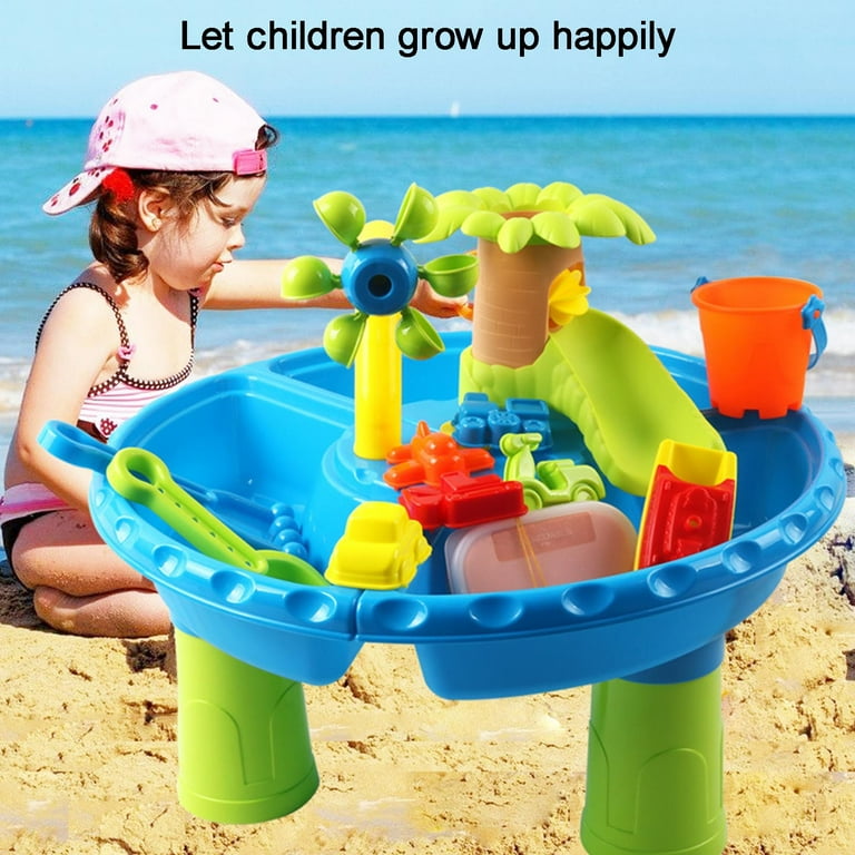 Fridja Sand Water Table for Toddlers 3 in 1 Sand Table and Water Play Table Kids Table Activity Sensory Play Table Beach Sand Water Toy