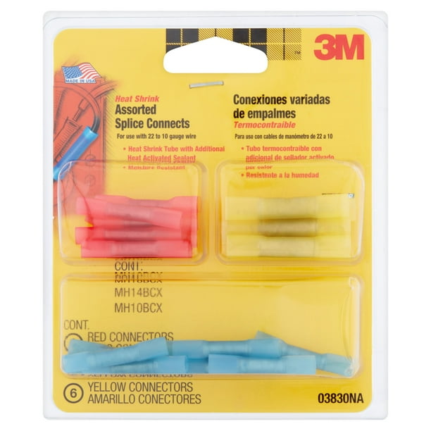 3M Heat Shrink Assorted Splice Connects, 24 count