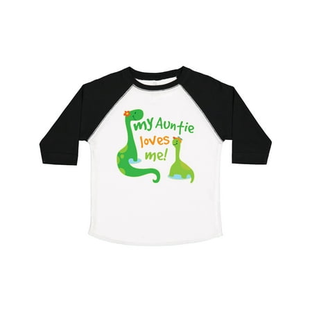

Inktastic My Auntie Loves Me Dinosaur Gift Toddler Boy Girl T-Shirt