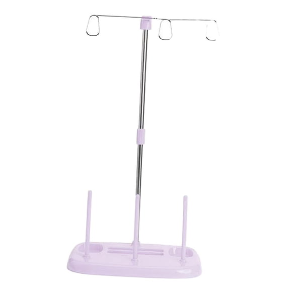 estable 3 cono carrete hilo soporte estante sastres herramientas de costura Púrpura Zulema Soporte para carretes de máquina de coser