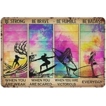 Metal Tin Sign Large Destination Journey Home Reading Vintage Tin Poster Metal Sign Wall Decoration Country Kitchen Home Garage Decor 8"x12"