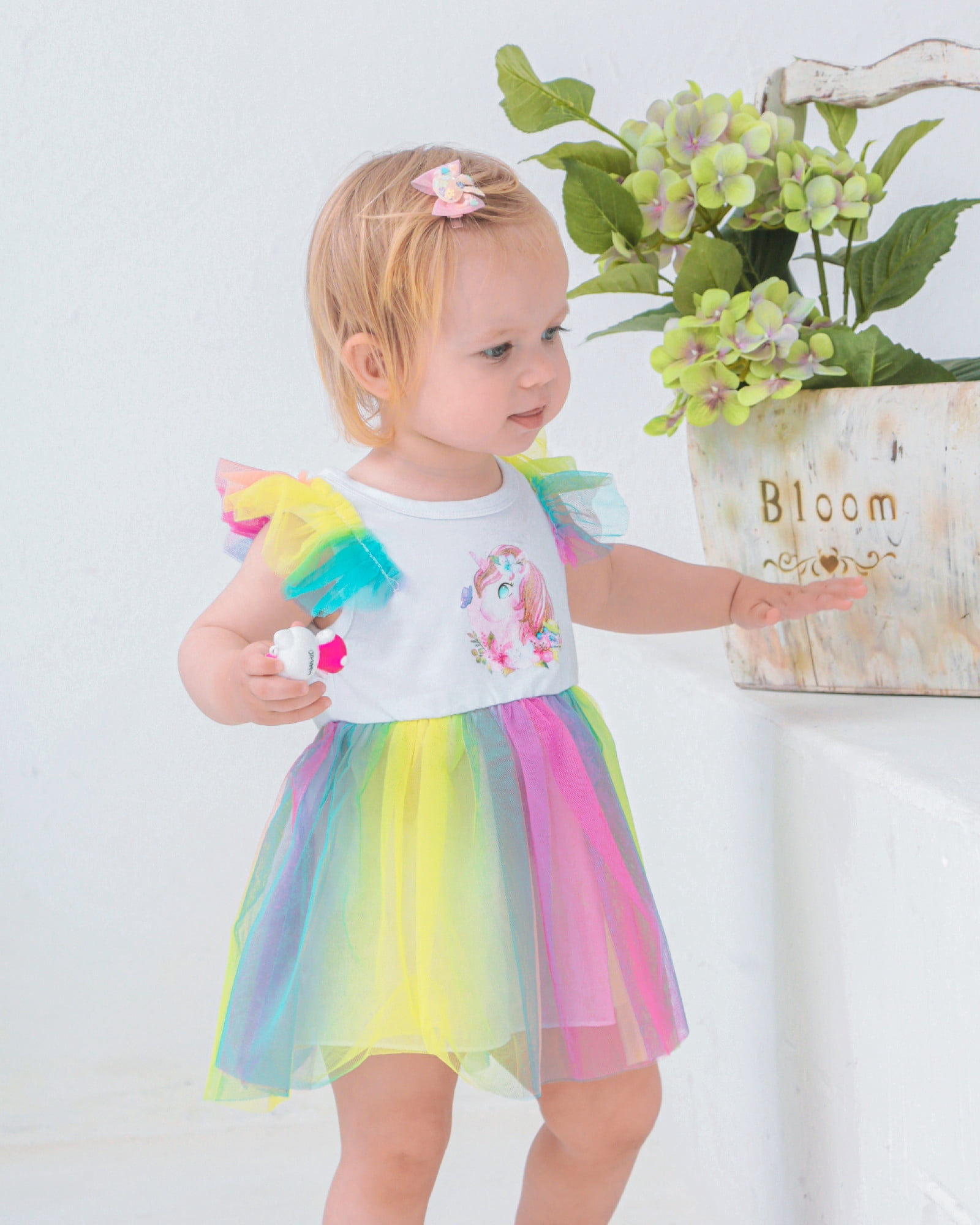 Infant Baby Girl Dress Cute Baby Girl Clothes Sumer Baby Girl Dress Tutu Dress Baby Dress for Girls 6-12 Month Yellow 1 year old girl Dress