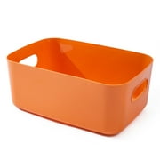 esafio Plastic Storage Baskets Bins Organizer with Handles in Home