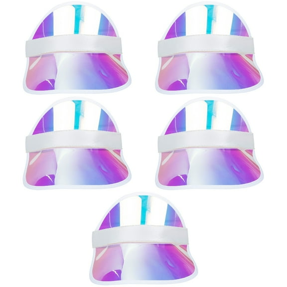 Masteelf 5pcs Sun Shading Kids Beach Hat Decorative Girls Sun Hat Outdoor Visor