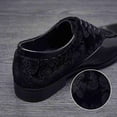 thumbnail image 5 of Men's Formal Dress Shoes with Embossed Floral Pattern, Formal Lace-Up Dress Shoes for Wedding & Party, 5 of 6