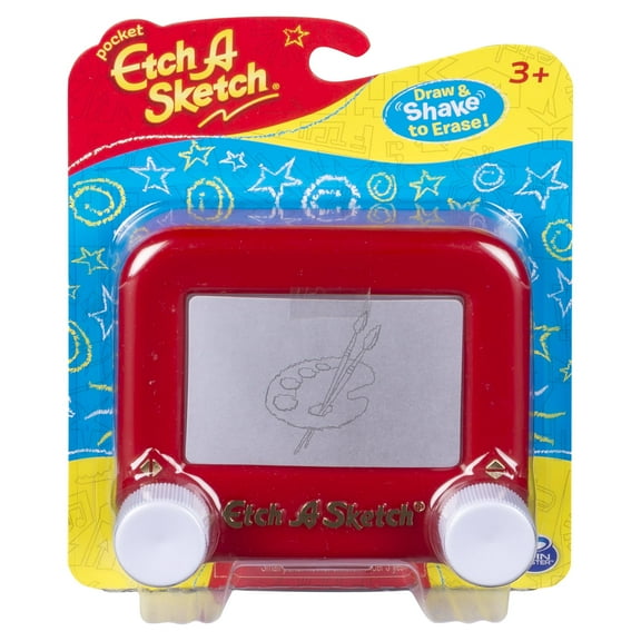 Etch A Sketch Pocket, Drawing Toy with Magic Screen, for Ages 3 and Up (Style May Vary)