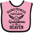 thumbnail image 3 of Inktastic Handpicked for Earth by My Grandma in Heaven Angel Wings Boys or Girls Baby Bib, 3 of 4