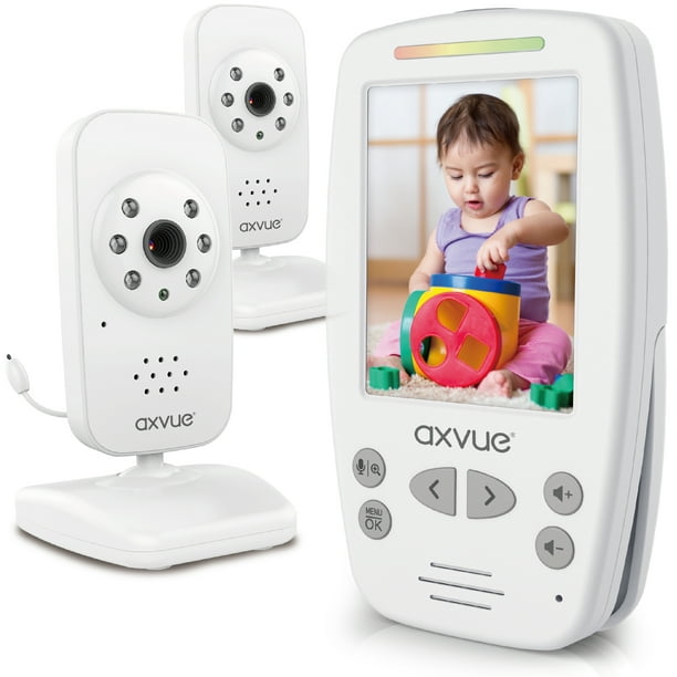 Video Baby Monitor With Two Cameras And Comfort Designed Screen By Axvue Model E662 Walmart Com Walmart Com