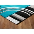 thumbnail image 5 of GLORY RUGS Area Rug Modern 2x7 Turquoise Soft Hand Carved Contemporary Floor Carpet with Premium Fluffy Texture for Indoor Living Dining Room and Bedroom Area, 5 of 5