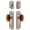 Satin Nickel, variant on Grandeur 828770 Windsor Solid Brass Single Cylinder Keyed Entry Knobset And Deadbolt Combo