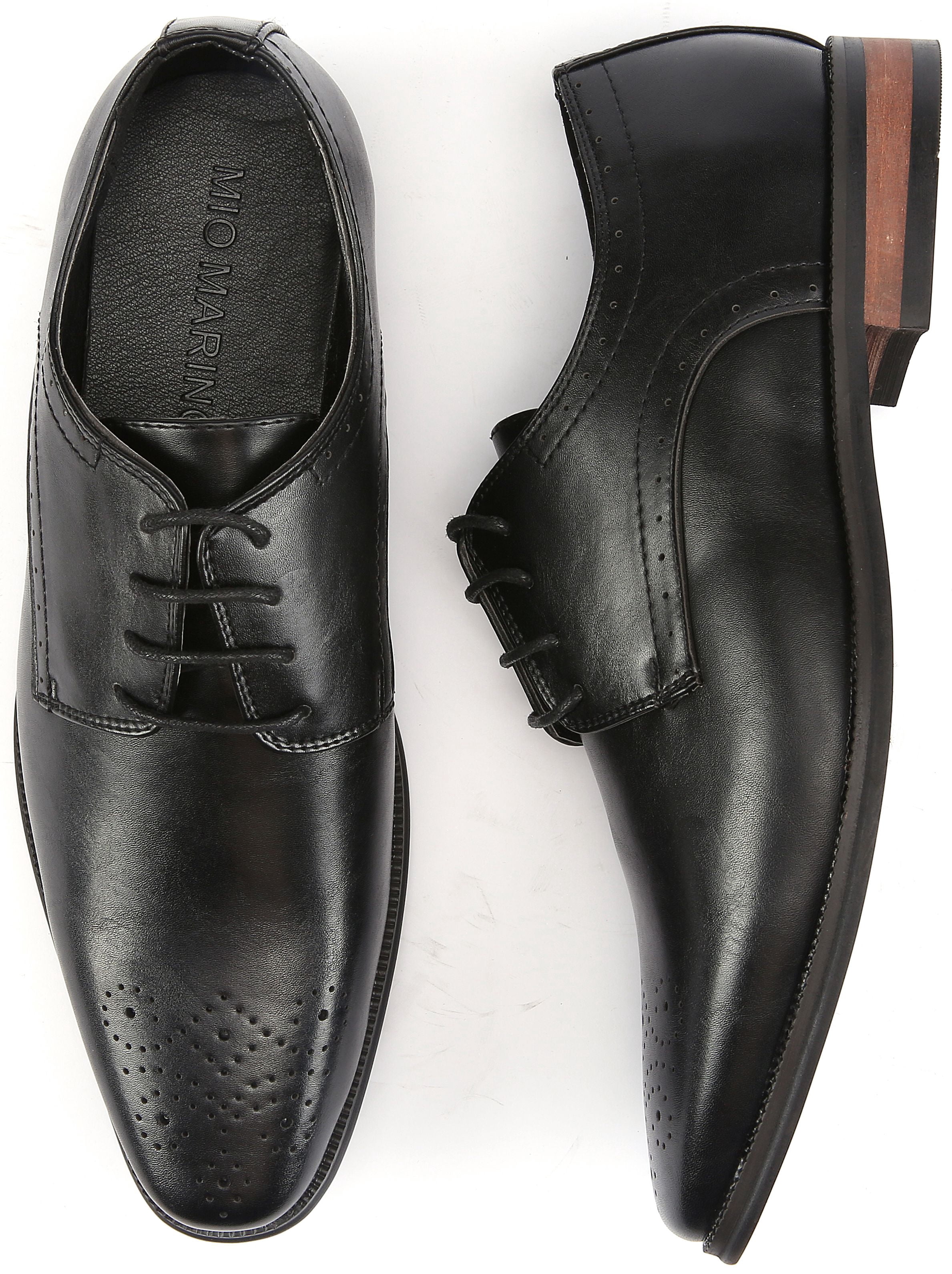 Mio Marino Men's Pinned Oxford Dress Shoes