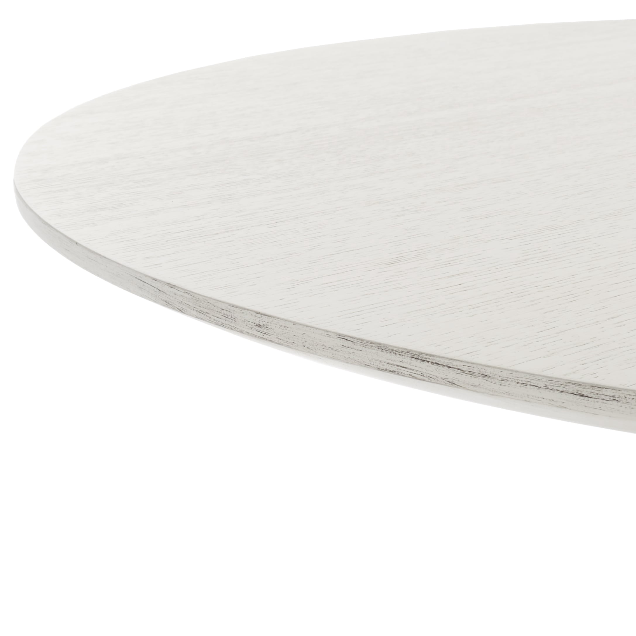 SAFAVIEH Couture Carolee 46" Round Dining Table, White Wash